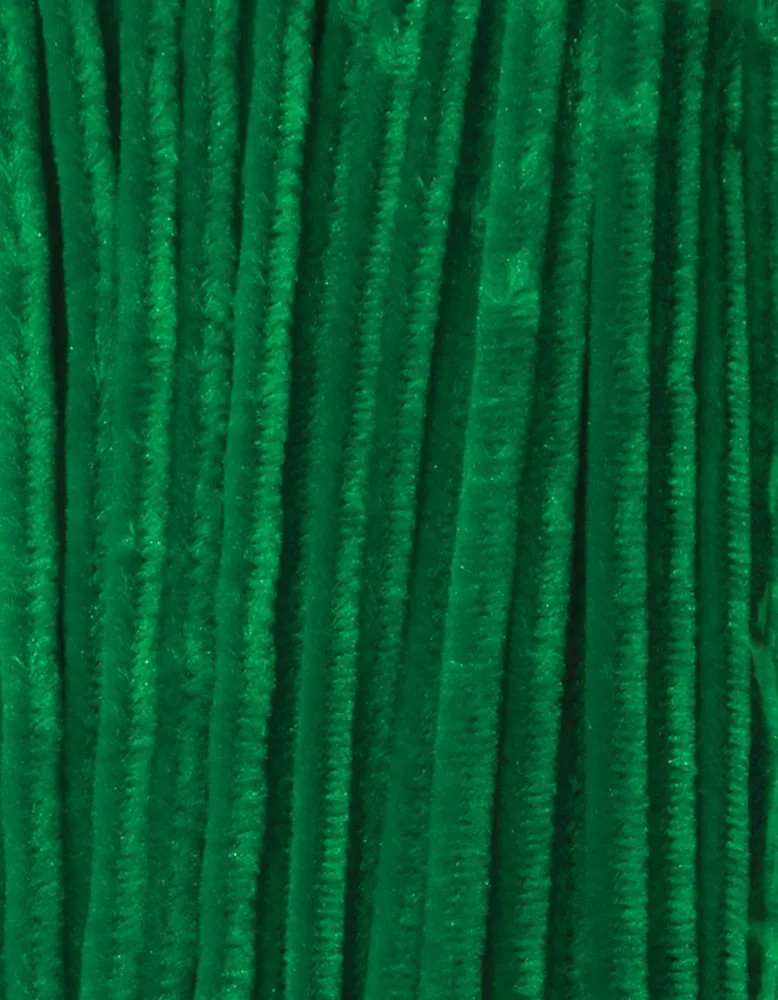 Kelly Green Jumbo Chenille Stems