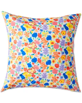 Kip & Co x Ken Done Summer Floral White Organic Cotton European Pillowcases