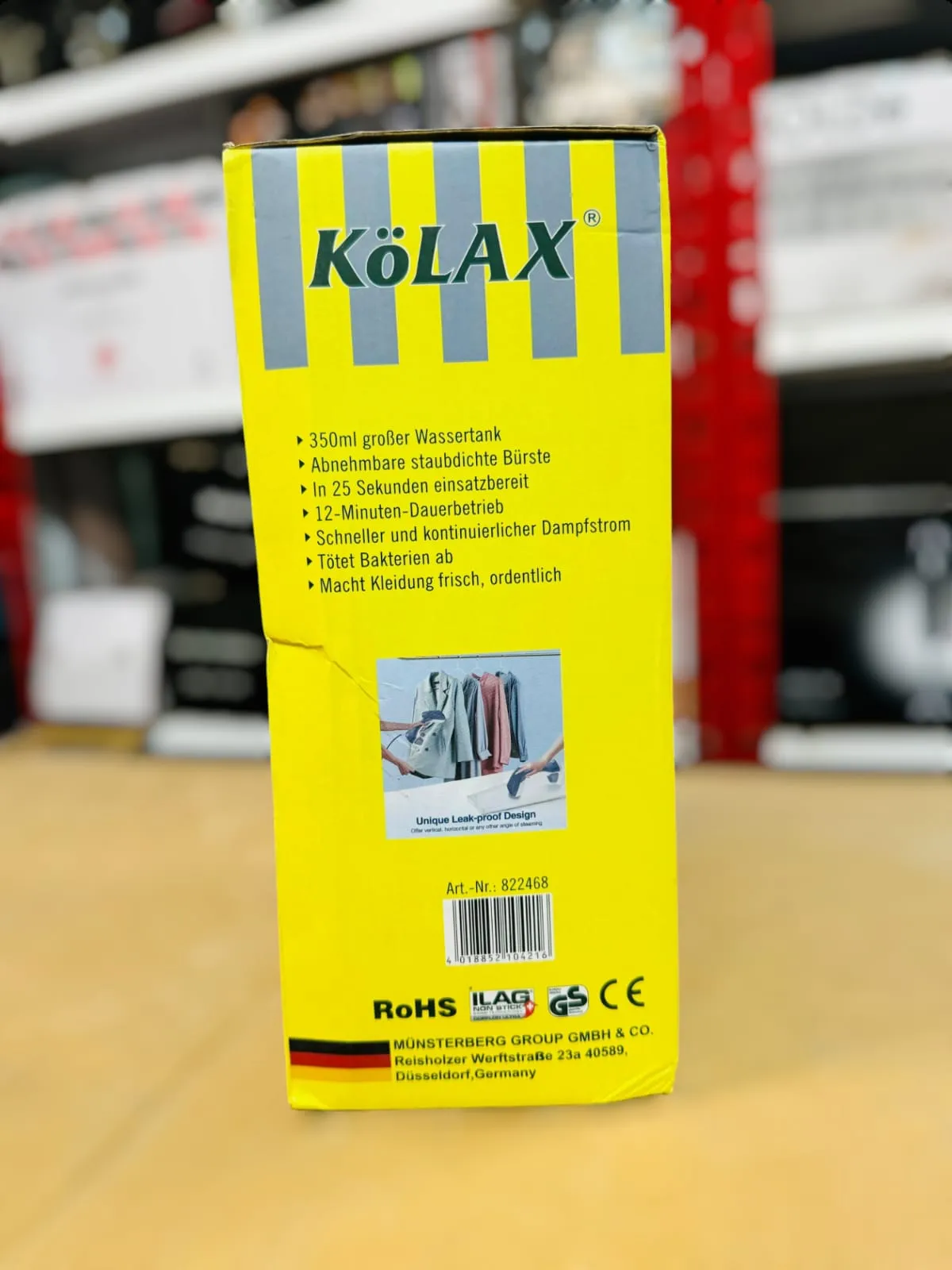 KoLAX Handheld Garments Steamer