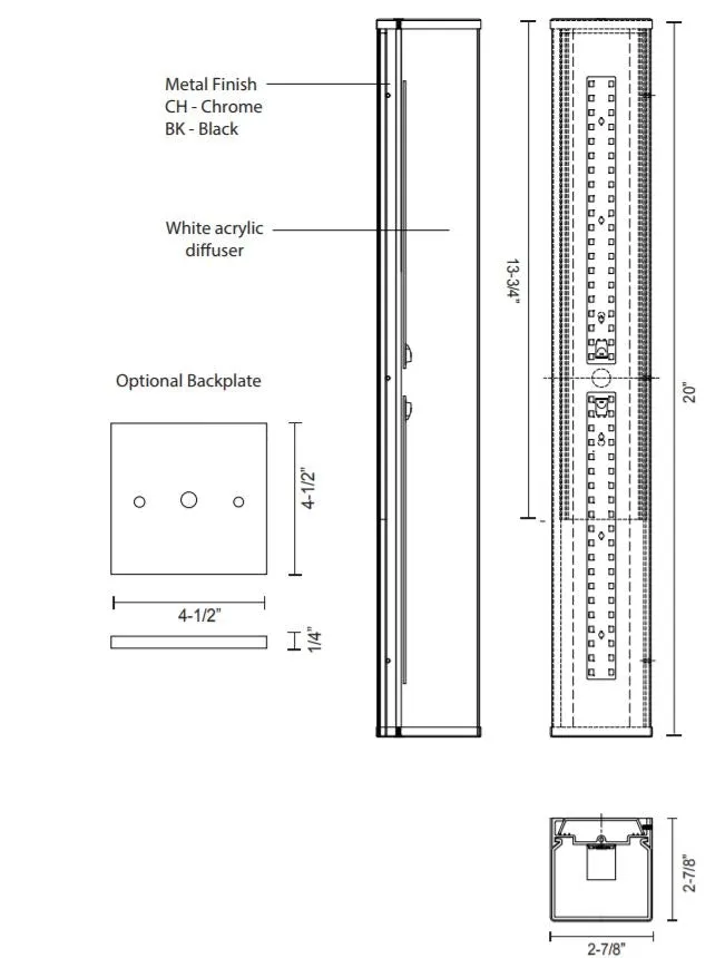 Kuzco VL62220 Jane 20" LED Vanity