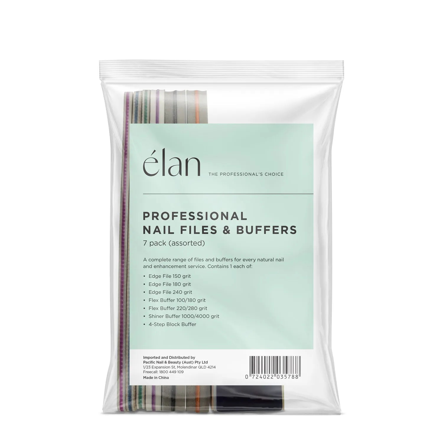 Élan Professional Nail Files & Buffers - 7pk - November Promo!