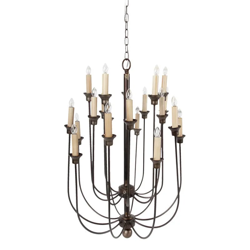 LANGLEY 20 LIGHT CHANDELIER