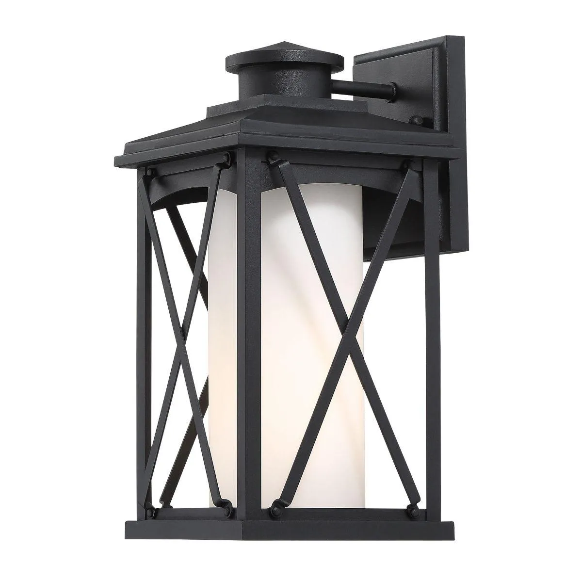 Lansdale 13 in. Outdoor Wall Lantern Matte Black Finish