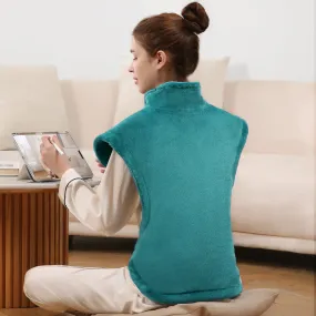 Large 24x33inch Heating Pad for Shoulder and Neck , with 5 Heat Settings and 2 Hour Auto shut off, Lake Green