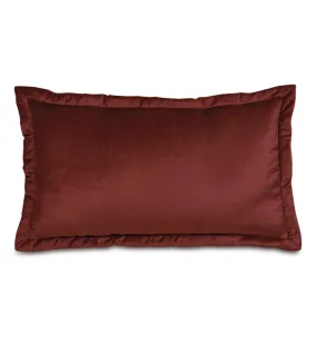 Lars Velvet King Sham 21x37 in Spice