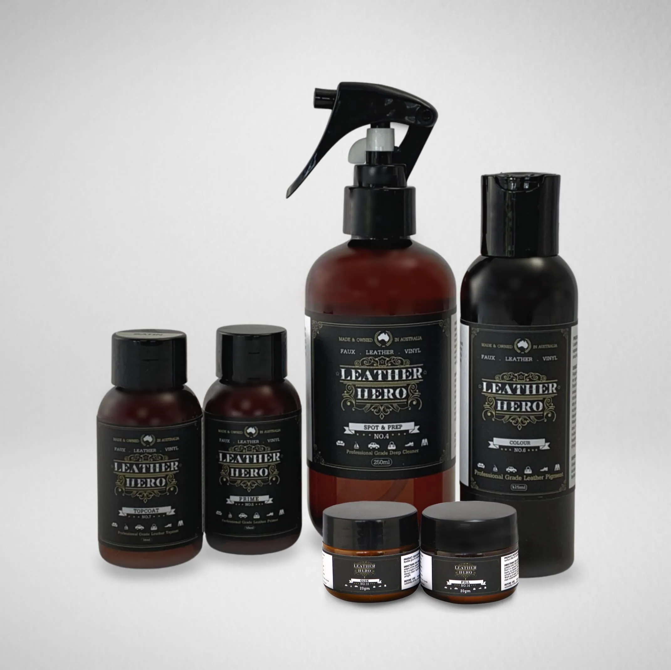 Leather Repair & Recolour Kit - Aniline Chesterfield