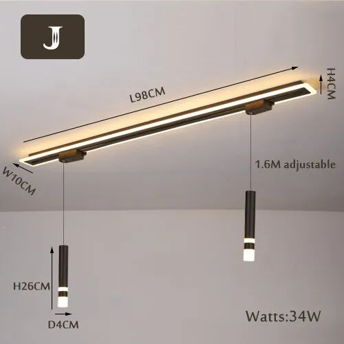 LED Chandelier with Track Ceiling Light