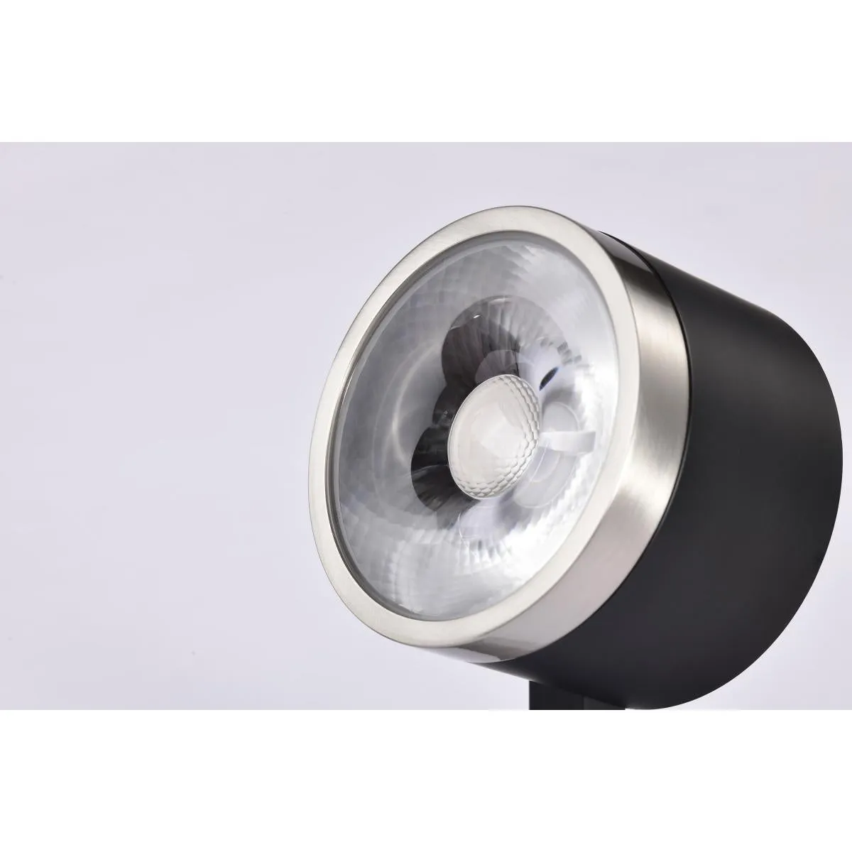 LED Round Halo Track Head 12W 1000 Lumens 3000K, 24°, Black and Nickel