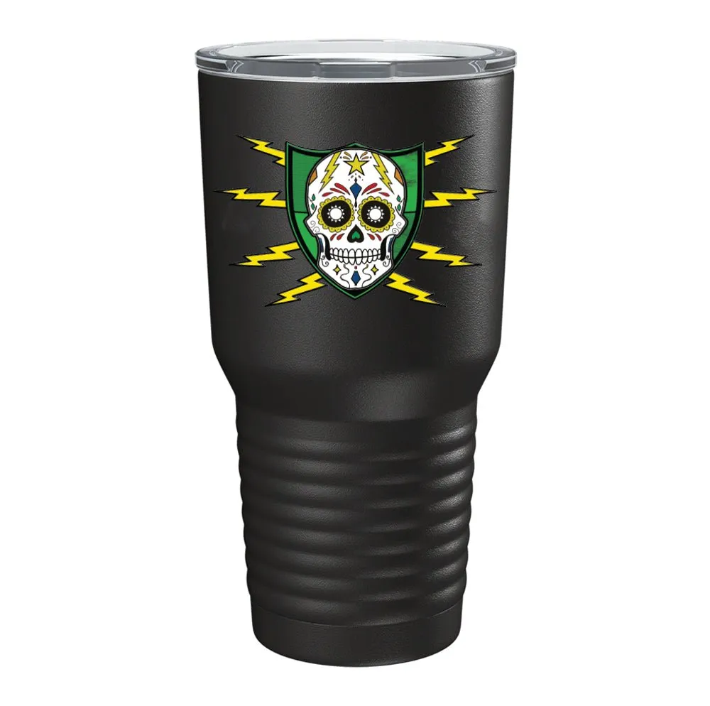 Lightning Bolts Skull Tumbler