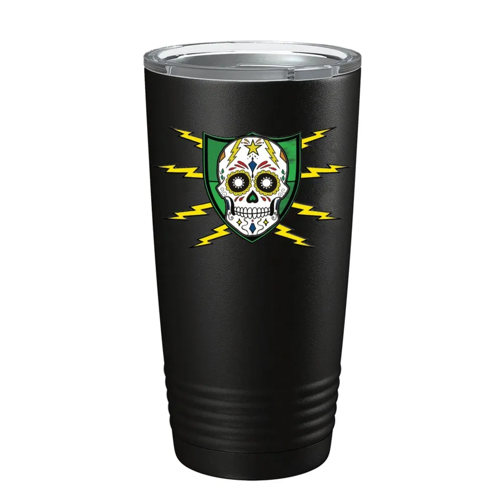 Lightning Bolts Skull Tumbler