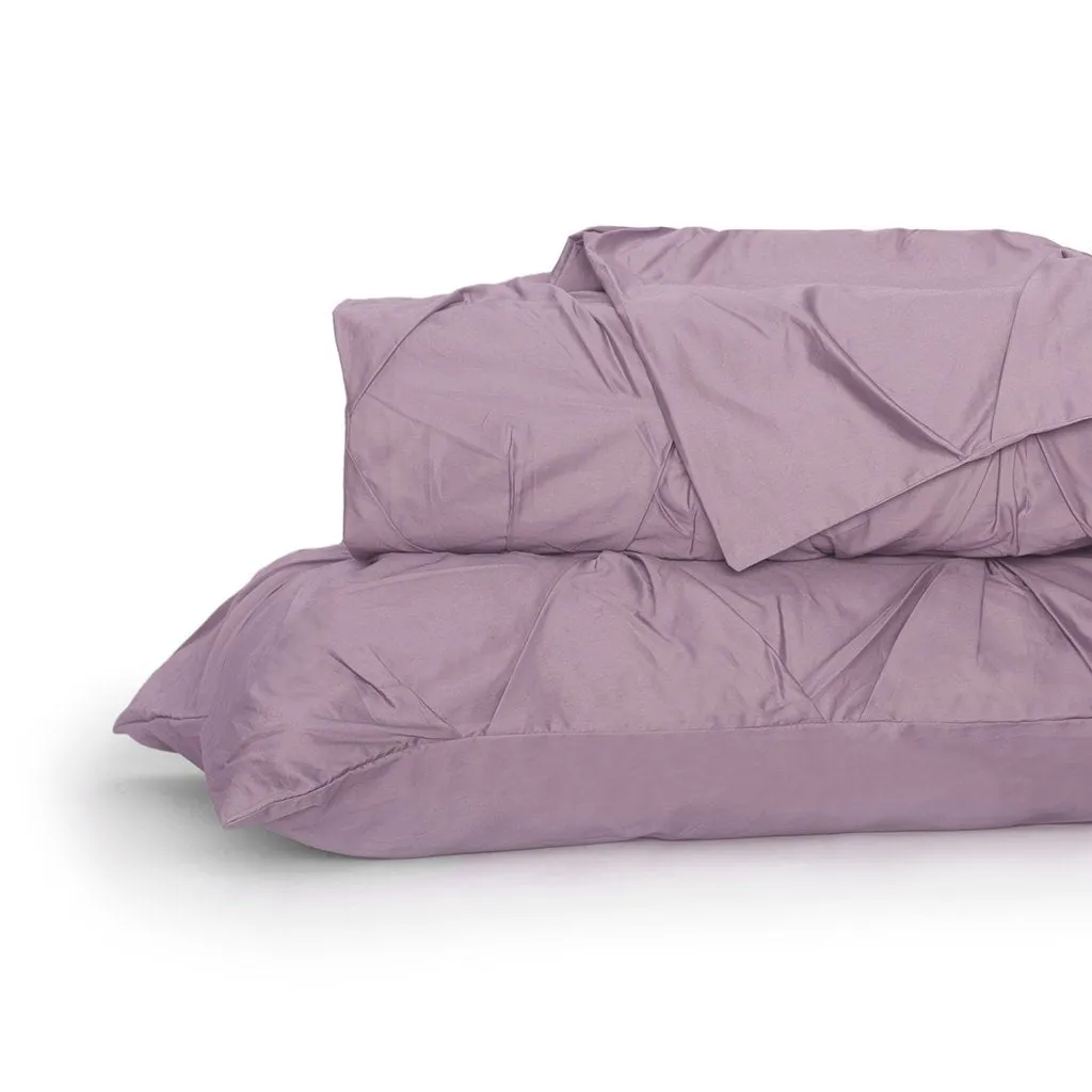 Lilac Valencia Pintuck Duvet Cover