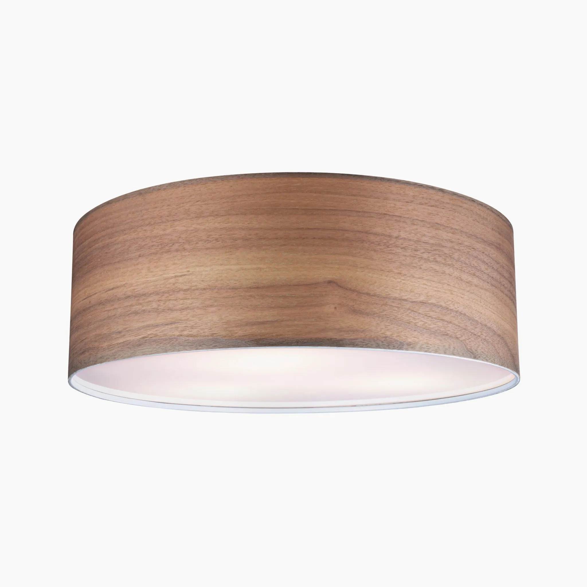 Liska 60W Dimmable Ceiling Light in Dark Wood/Matt Chrome