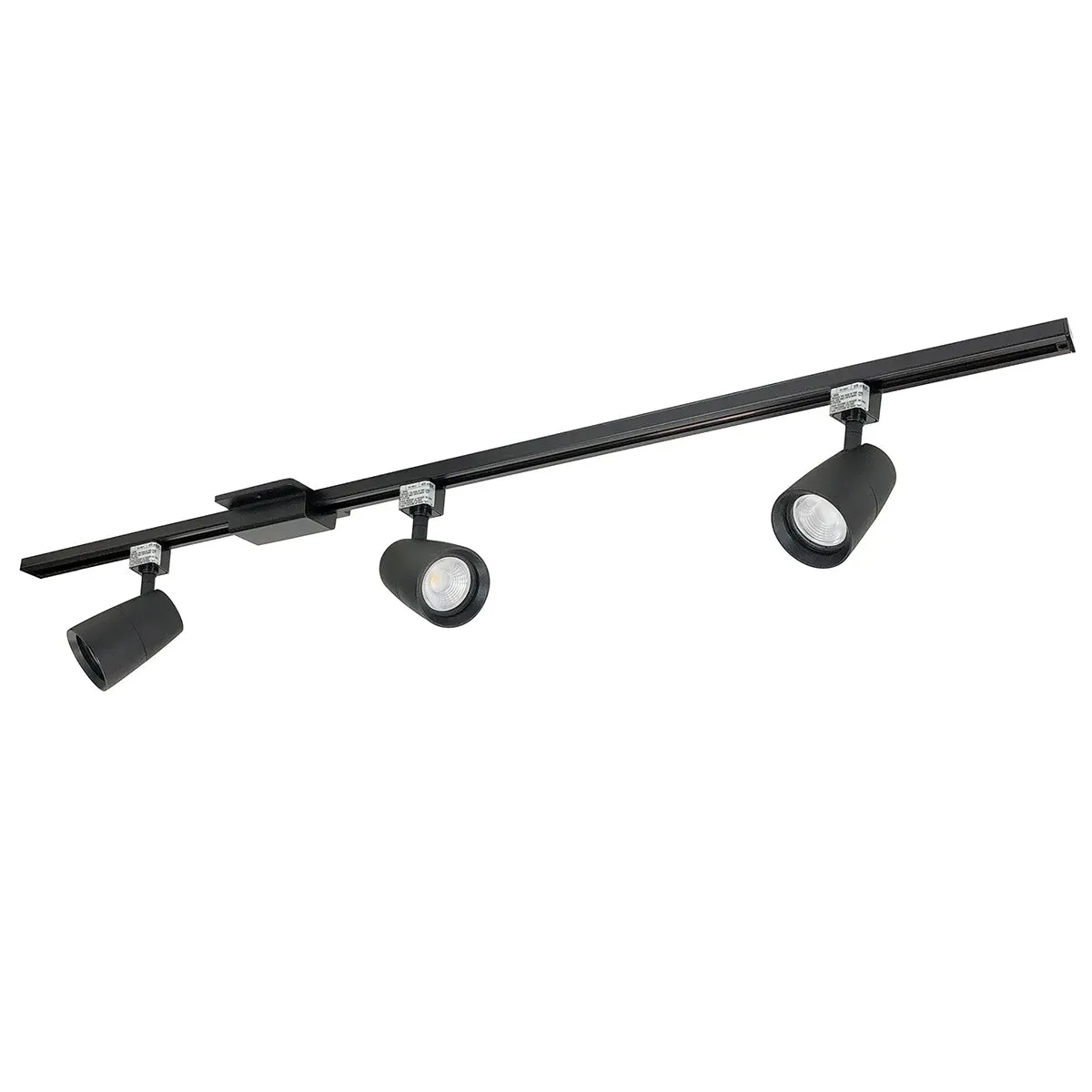 Mac XL 4 ft 3 Lights LED Track Kit 54W 3800 Lumens 4000K, Halo, Black