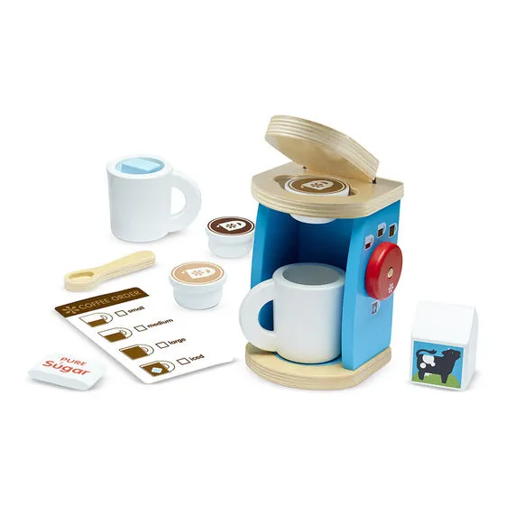 Melissa & Doug - Wooden Brew & Serve Coffee Set