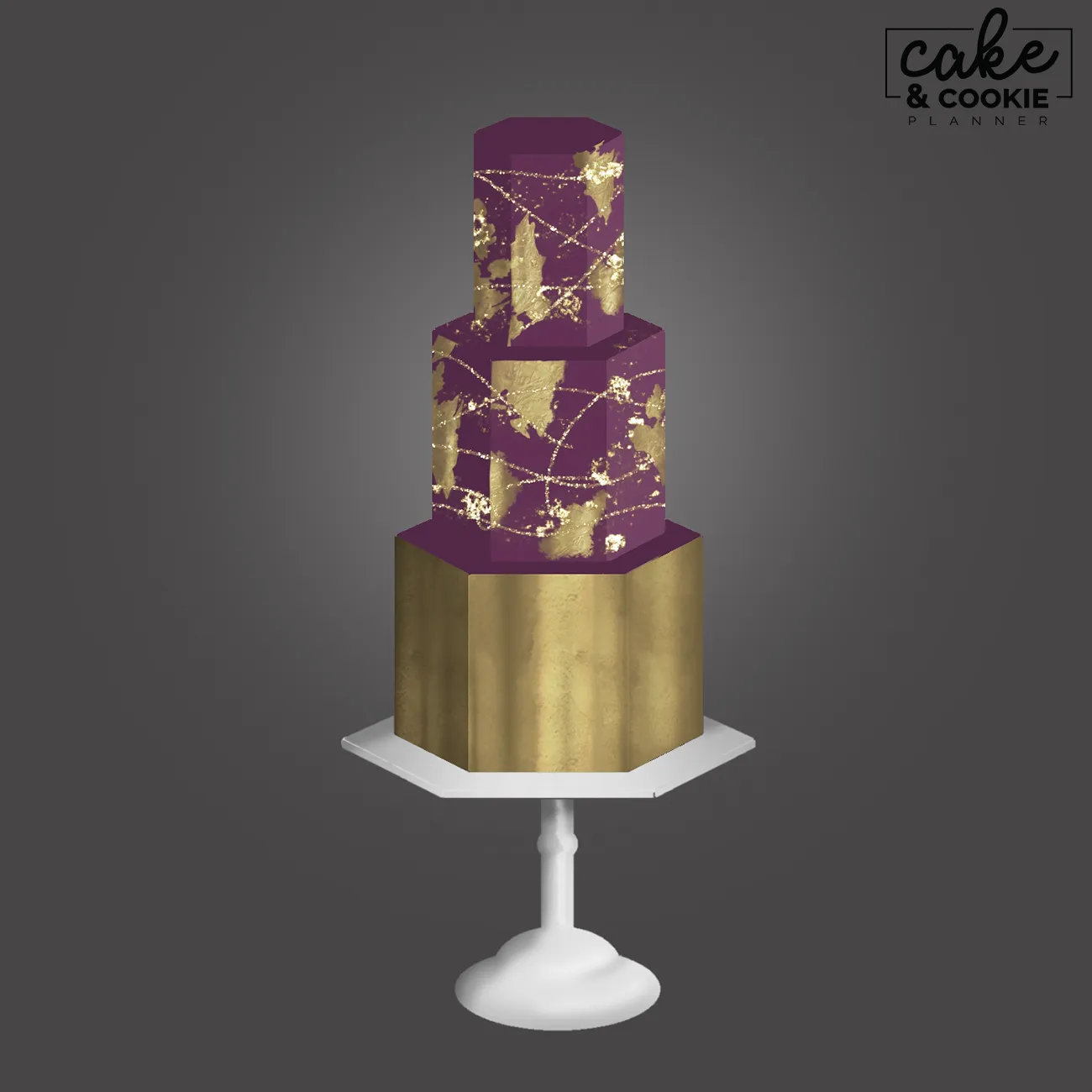 Metallic & Glitter Procreate Pack - Digital Cake Sketching