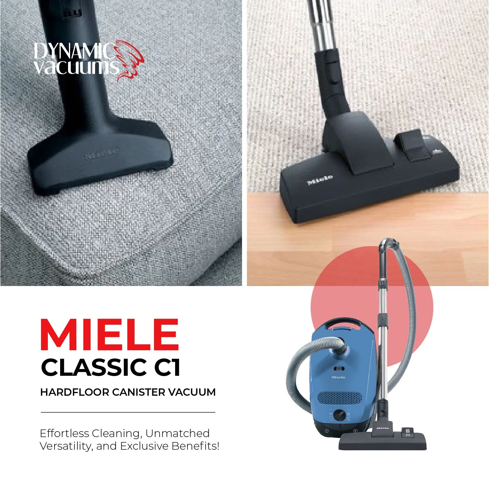 Miele Classic C1 Hardfloor Canister Vacuum