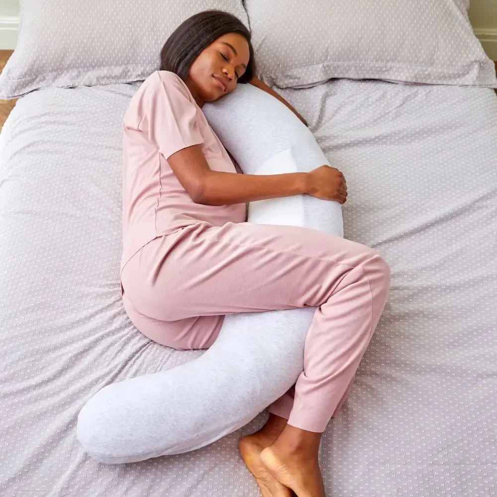 Minimal Grey Breathe Pregnancy Pillow