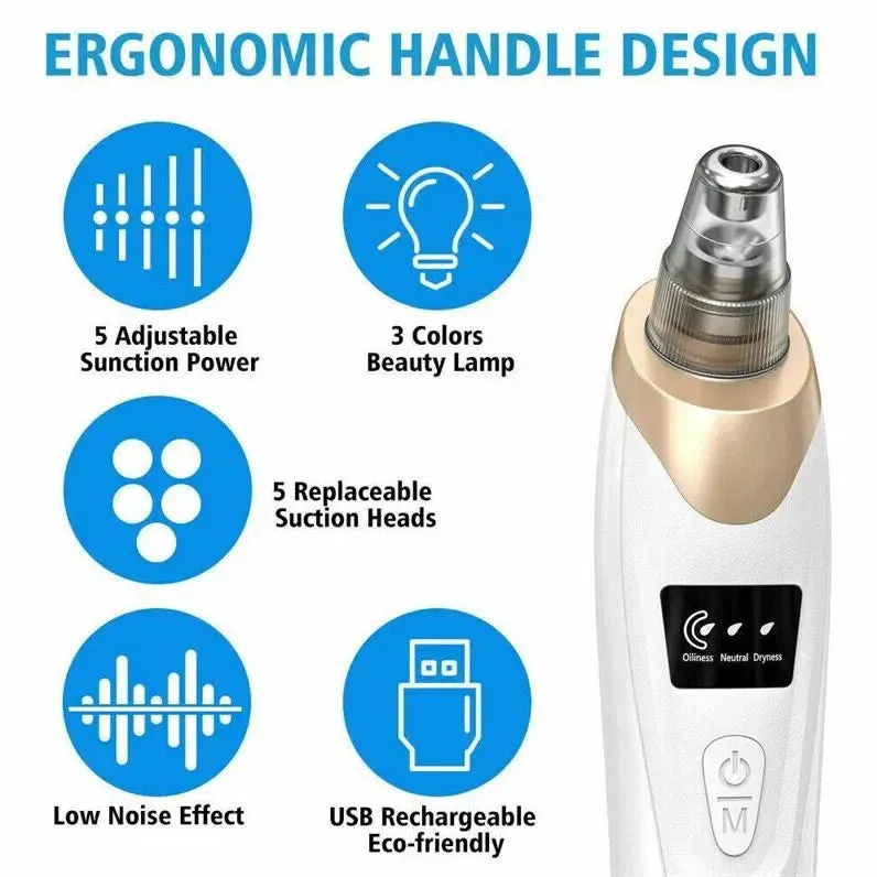 Miss Beauty 5 in 1 Rechargeable Digital Blackhead Remover   Facial Steamer For Face Steam & Inhaler