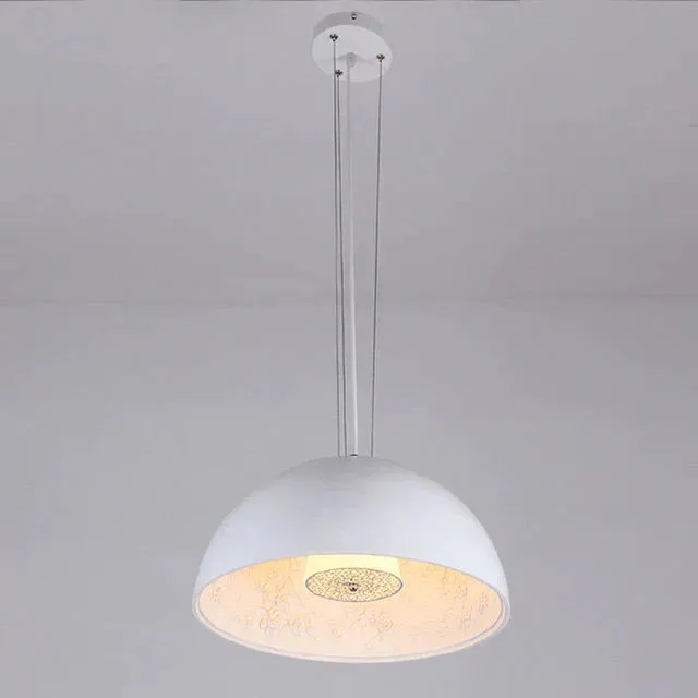 Modern Black White Sky Garden Chandeliers Resin Relief  Dia 40cm/60cm Suspend Lamp For Dining Room