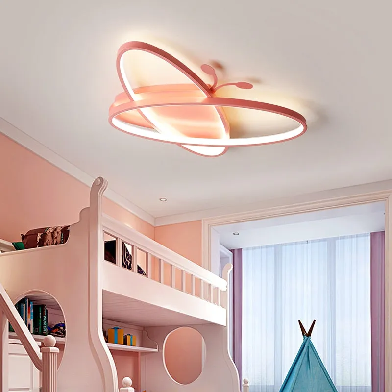 Modern LED Bedroom ceiling chandeliers for Children room Creative personality blue pink kid room chandelier lights