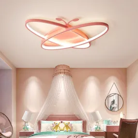 Modern LED Bedroom ceiling chandeliers for Children room Creative personality blue pink kid room chandelier lights