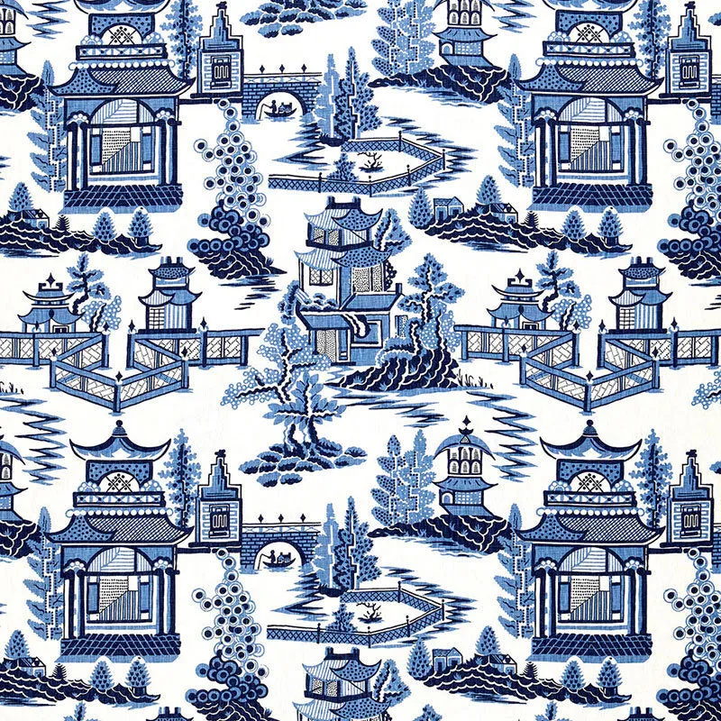 Nanjing pillow cover / Blue and White Pillow cover / Schumacher Nanjing Pillow Cover / Chinoiserie Pillow Cover