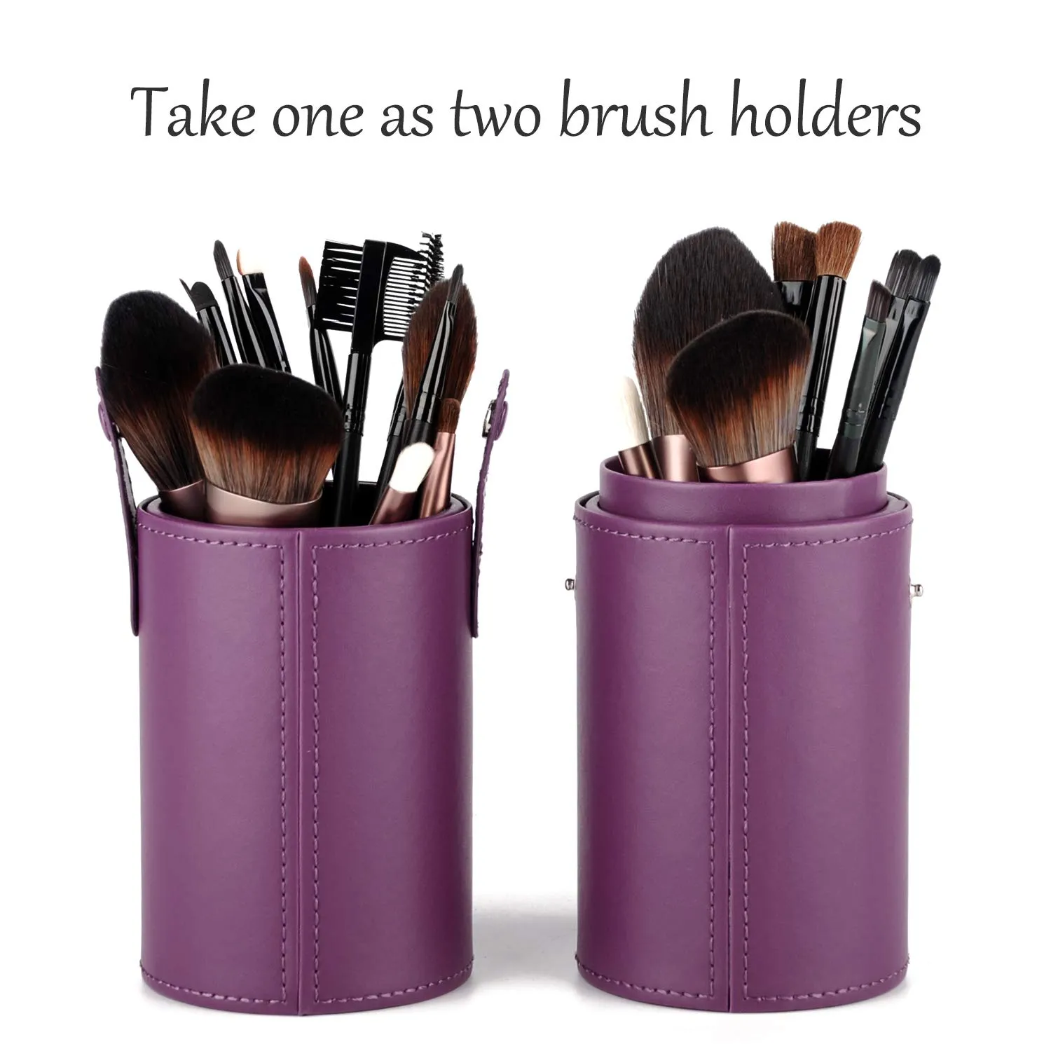 Narwey Makeup Brushes Holder Organizer Travel Cup Storage