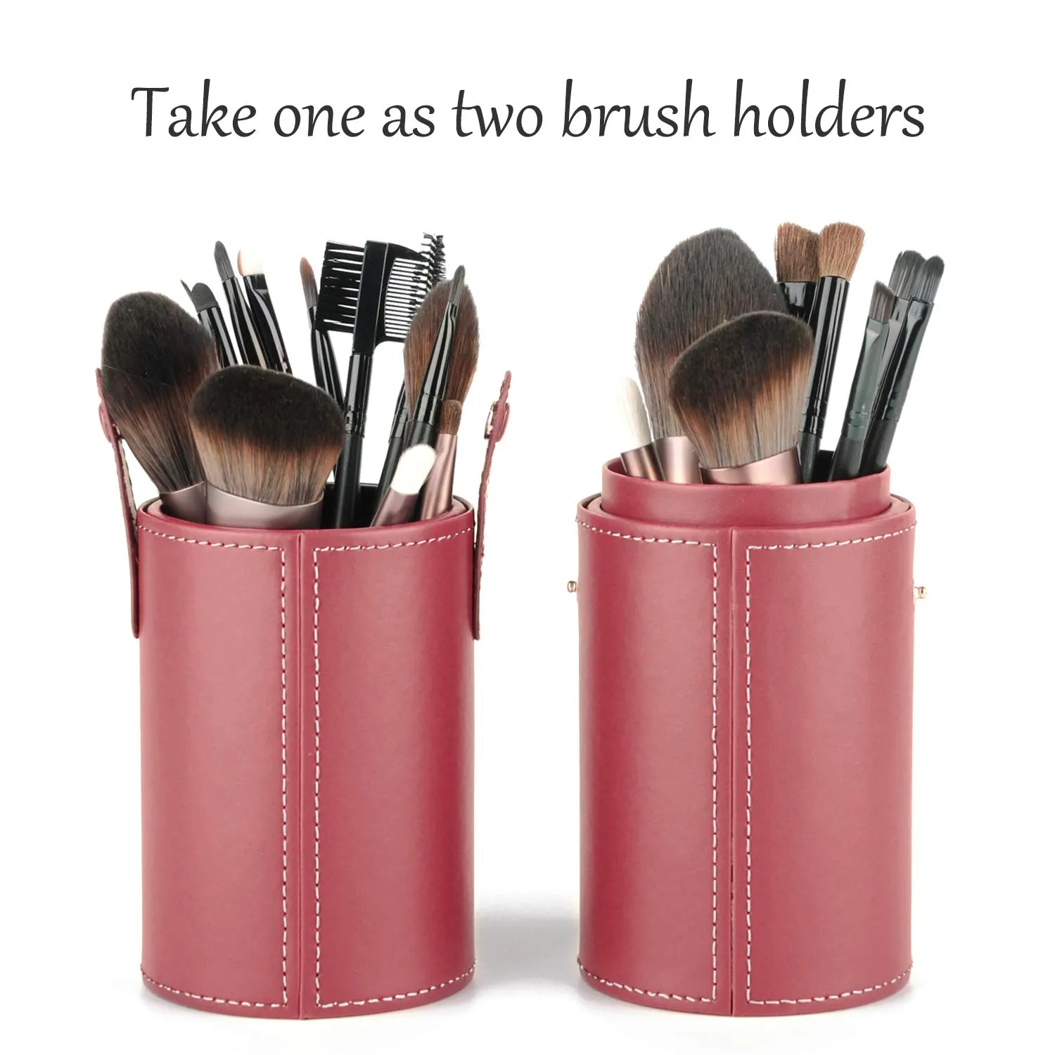 Narwey Makeup Brushes Holder Organizer Travel Cup Storage