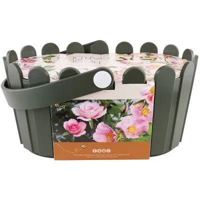 New - Buzzy Seeds Rose Garden Basket