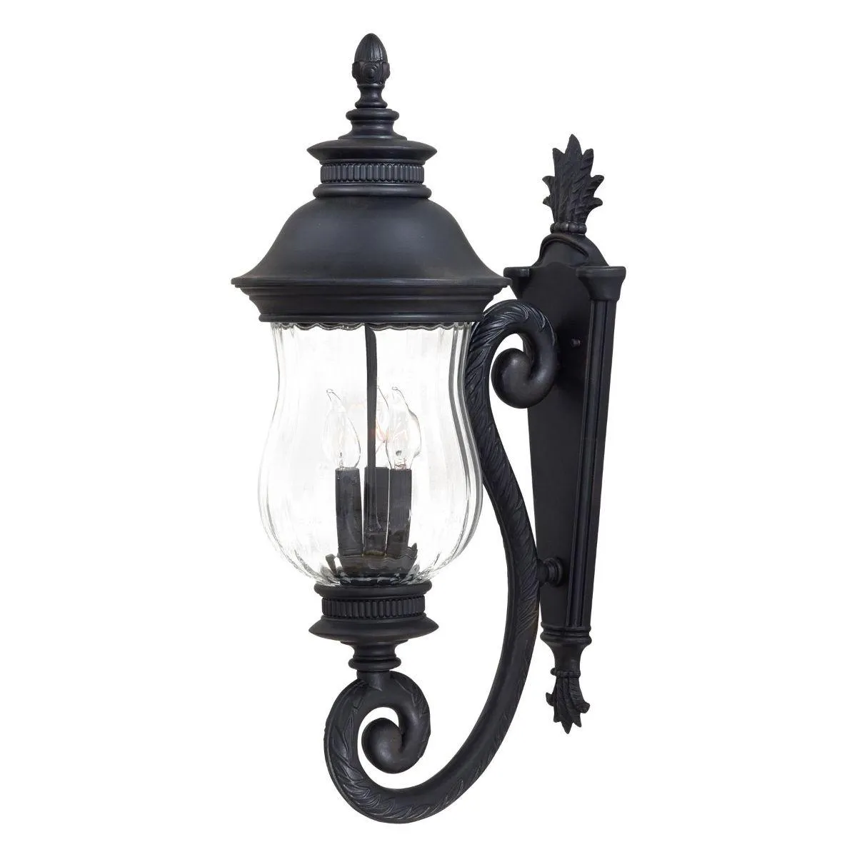 Newport 28 in. Outdoor Wall Lantern Heritage Finish