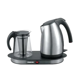 Nikai NKT-1730S Stainless Steel Kettle with tray & Glass pot (220V)