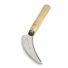 Nisaku MINI CUT KAMA Japanese Stainless Steel Saw Tooth Sickle, 8-Inch