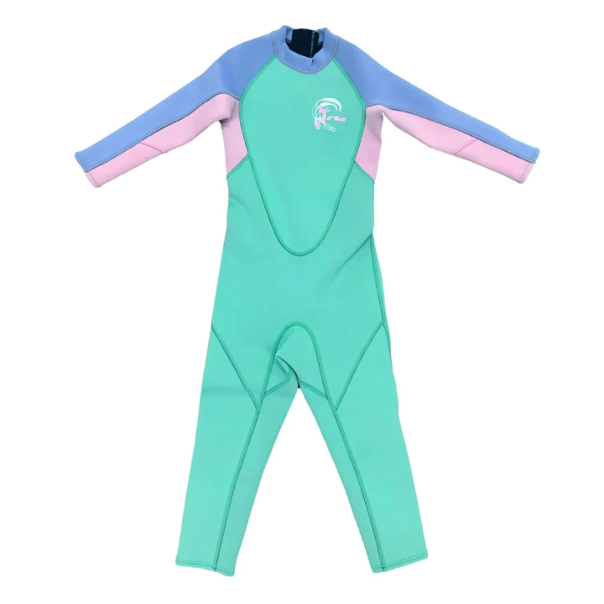 O'Neill Girls Toddler Reactor 2mm Back Zip Steamer Wetsuit