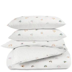 Organic Duvet Cover - Dotty & Rainbow