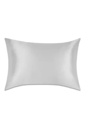 Organic Mulberry Silk Standard Pillowcase, Cool Grey