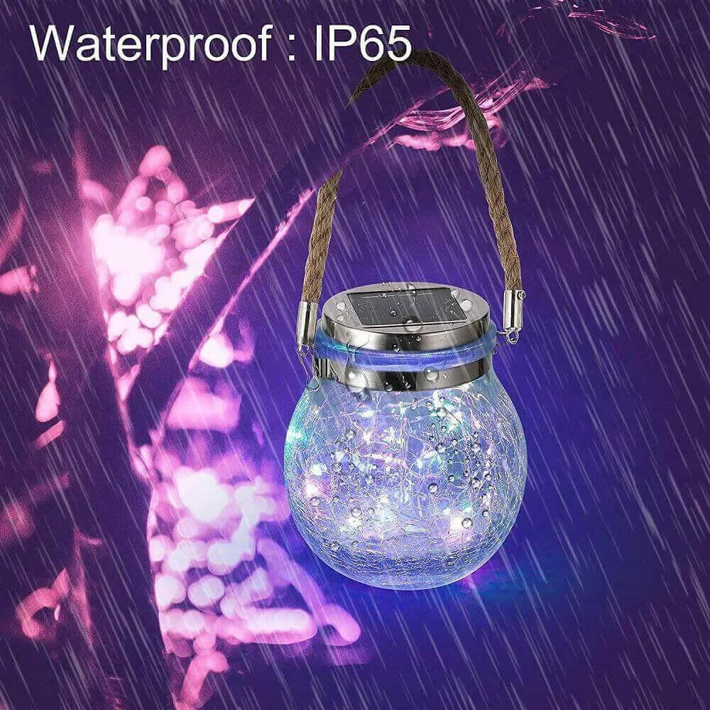 Outdoor Solar Crack Bottle 20 Light Waterproof Decoration Light