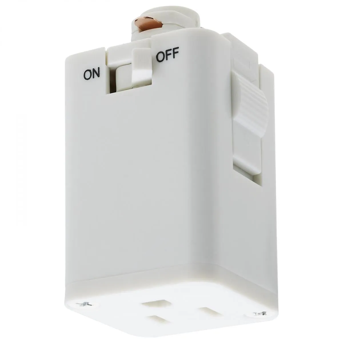 Outlet Track Adpter White Finish