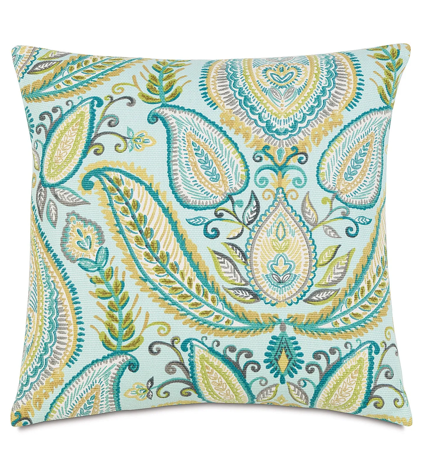 Pastel Paisley Throw Pillow Cover 16x16