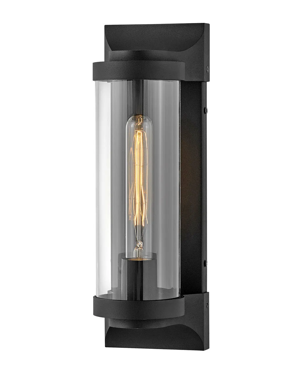 Pearson Medium Wall Mount Lantern in Textured Black