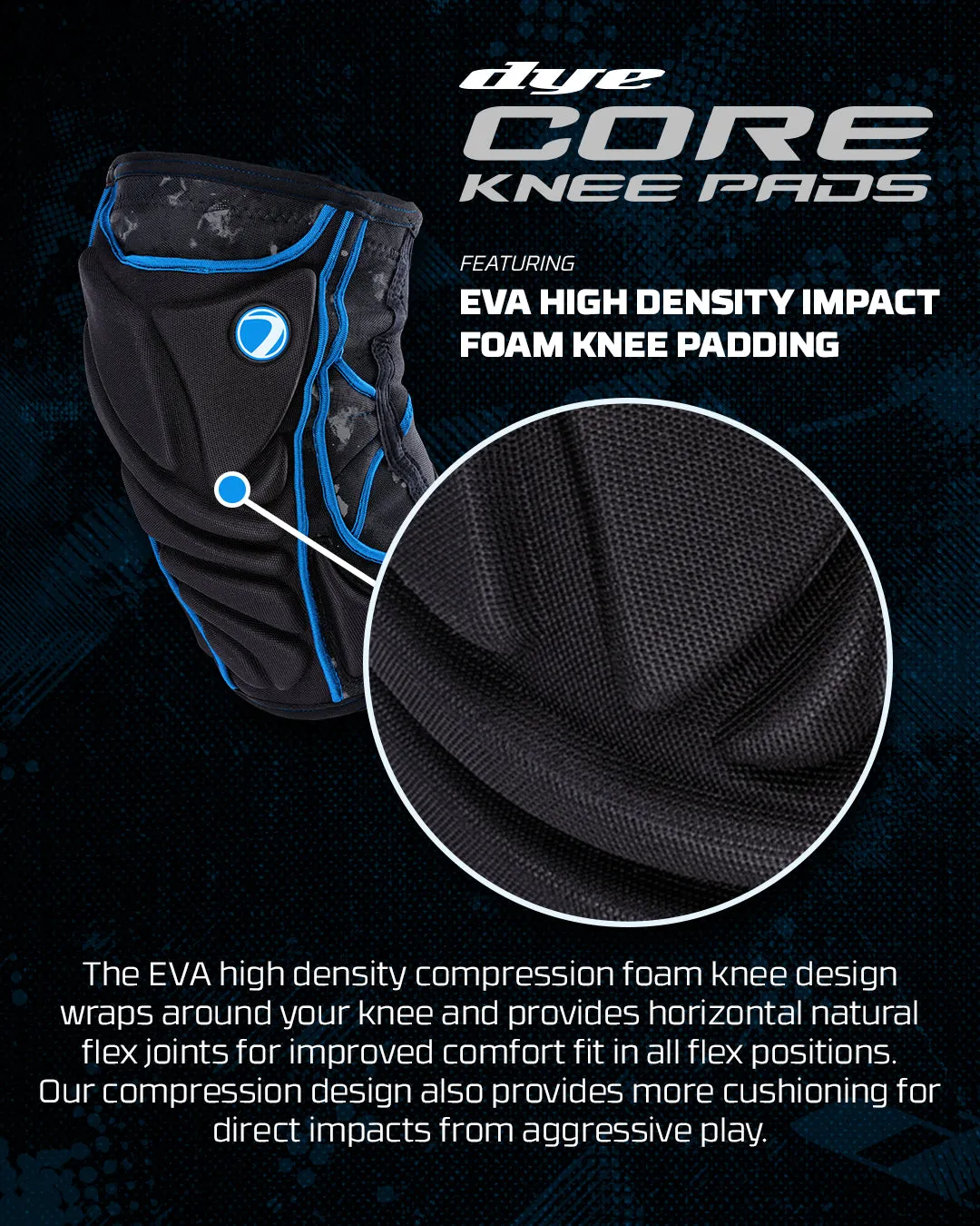 Performance Knee Pads - Dyecam Cyan