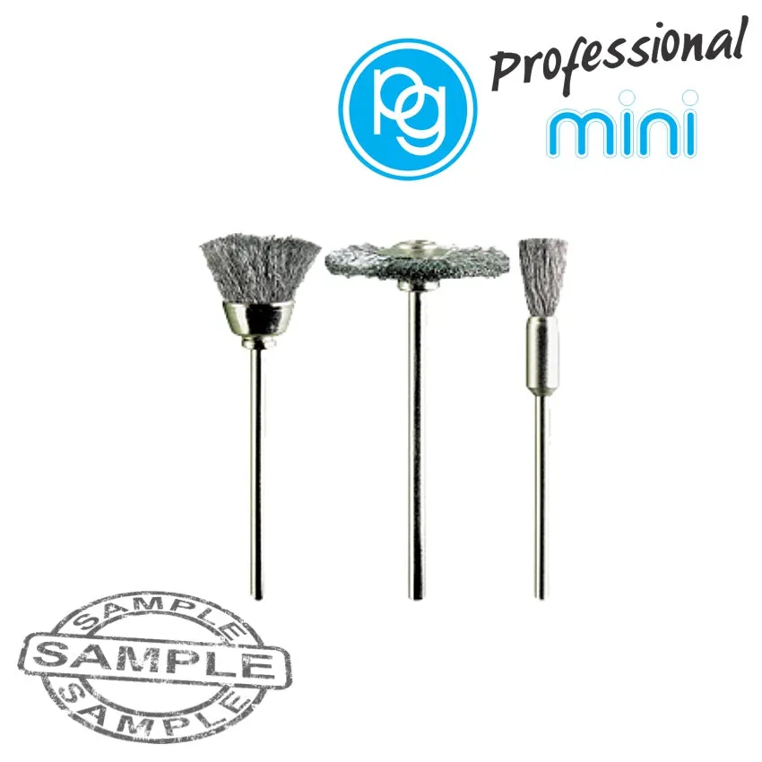 PG ASSORTED STEEL BRUSHES. 3PCS M4020