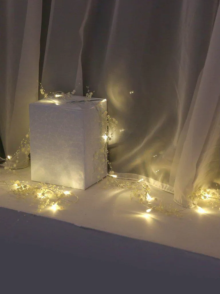 Plug In Faux Pearl LED String Light