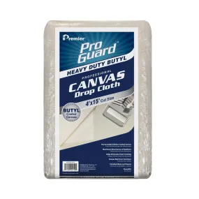 Premier 4Ft X 15Ft Heavy Duty Butyl Coated Canvas Drop Cloth