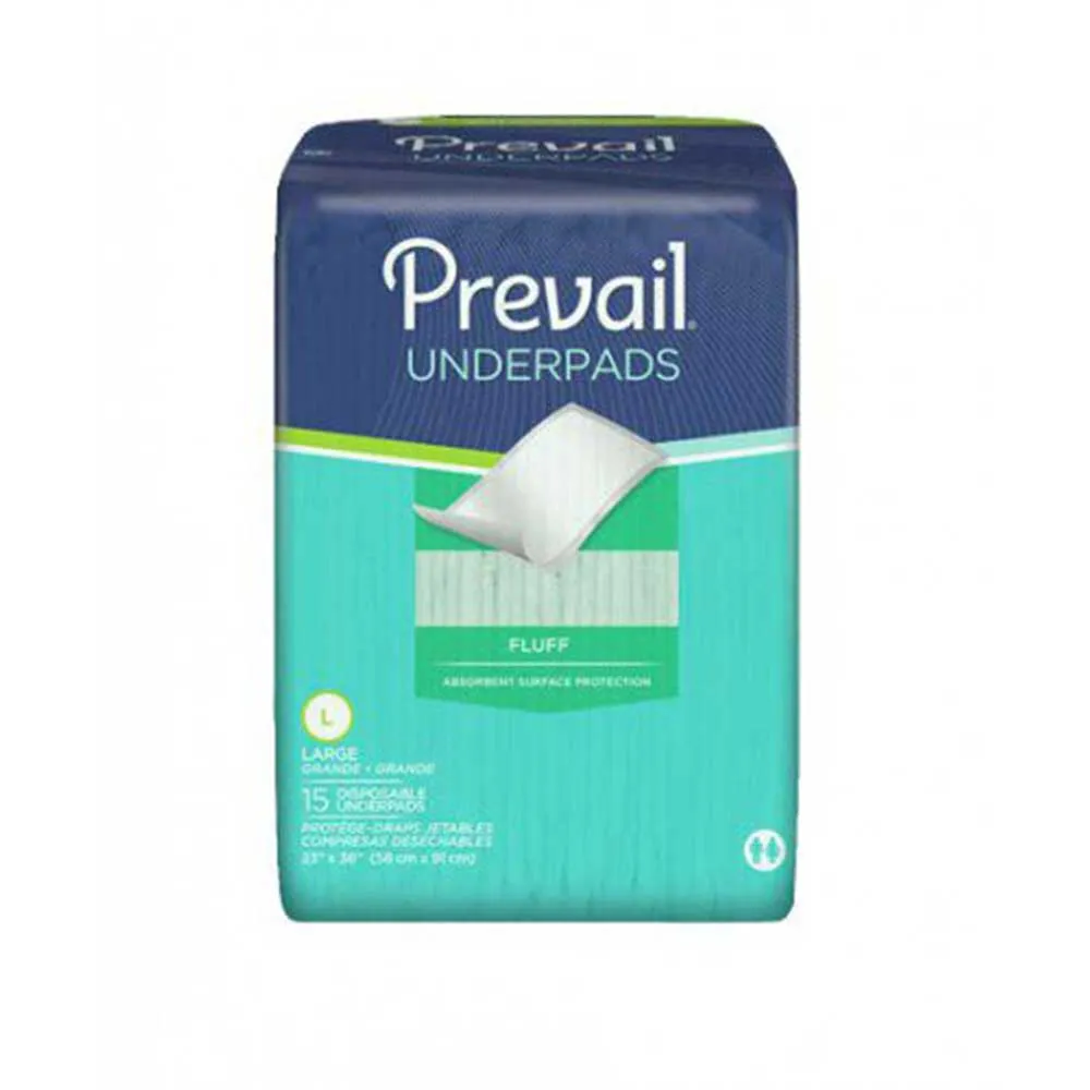 Prevail UP-150 Disposable Underpads, Case of 150