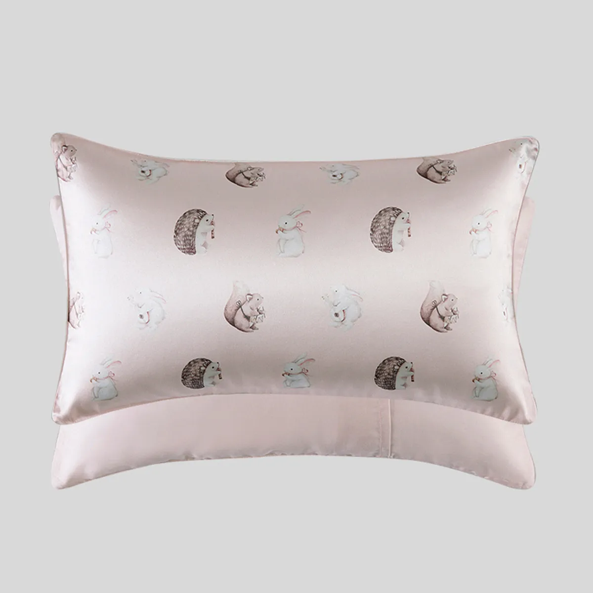 Printed Mulberry Silk Pillowcase With Pillow Crib | Toddler