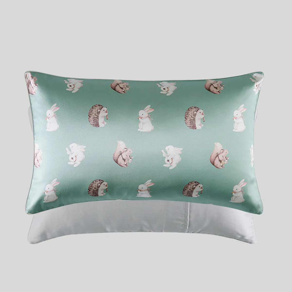 Printed Mulberry Silk Pillowcase With Pillow Crib | Toddler