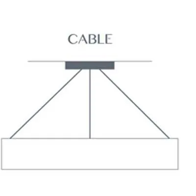 Profiles 11201-24-CH Indoor/Outdoor Cable Hung Pendant By Ultralights Lighting