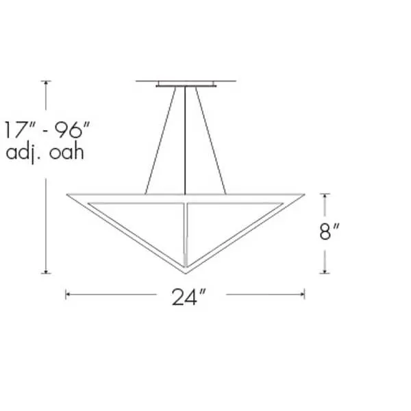 Profiles 11201-24-CH Indoor/Outdoor Cable Hung Pendant By Ultralights Lighting