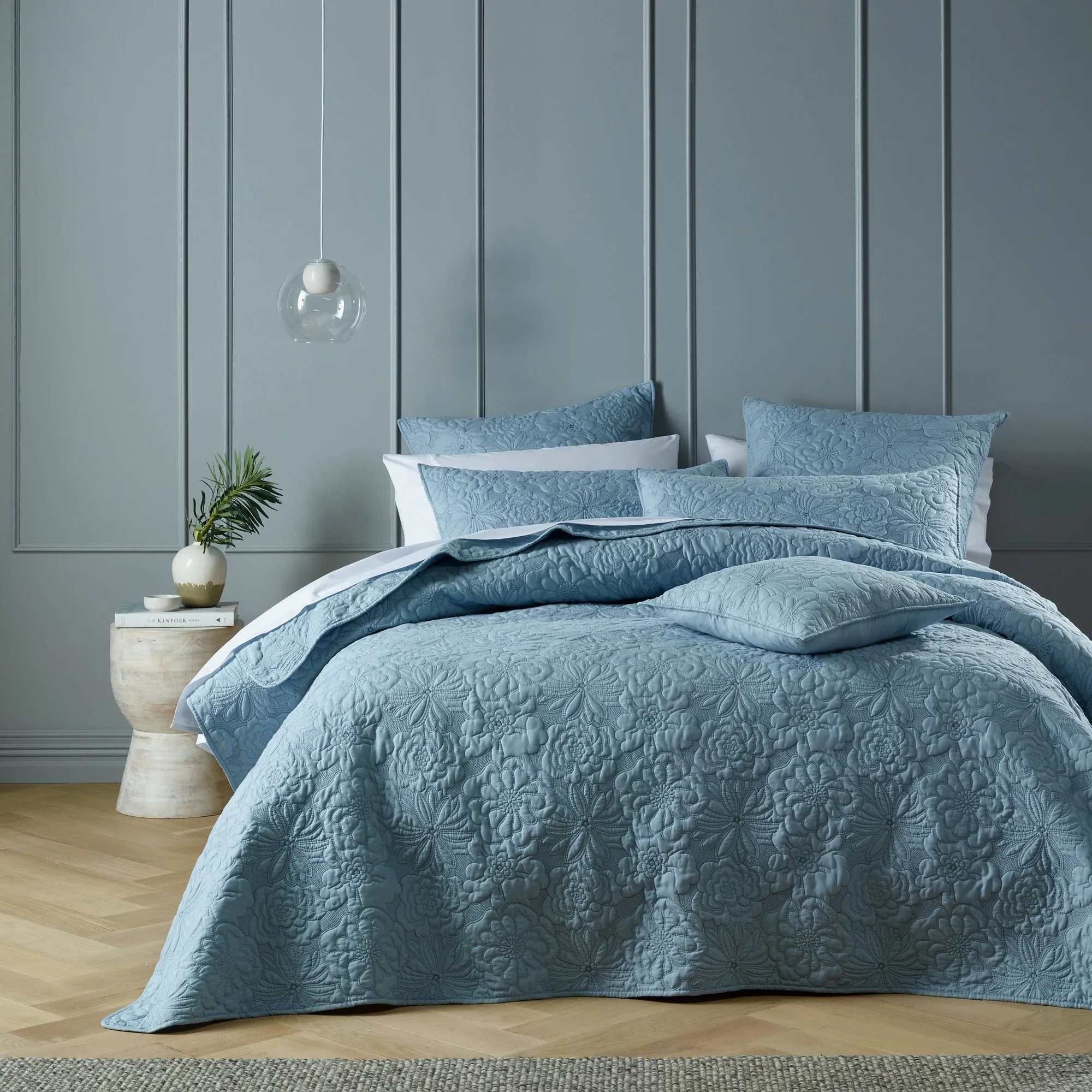 Sabrina Bedspread Provincial Blue by Bianca