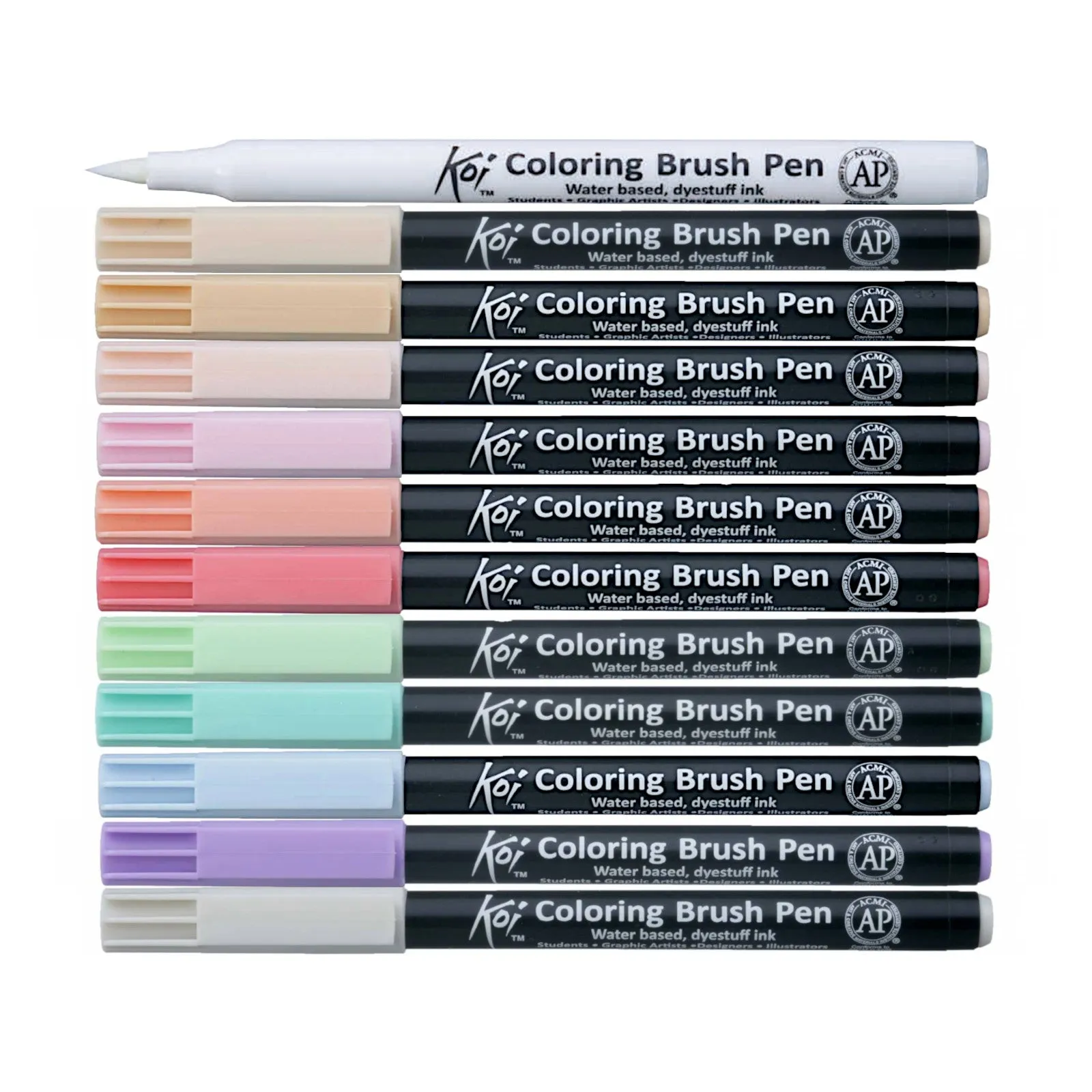 Sakura Koi Colouring Brush Pen - 12 Colour Set